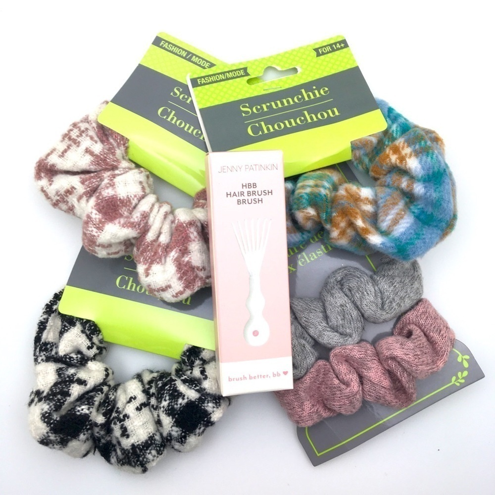 Lot of 6 Scrunchies with Hair Tool